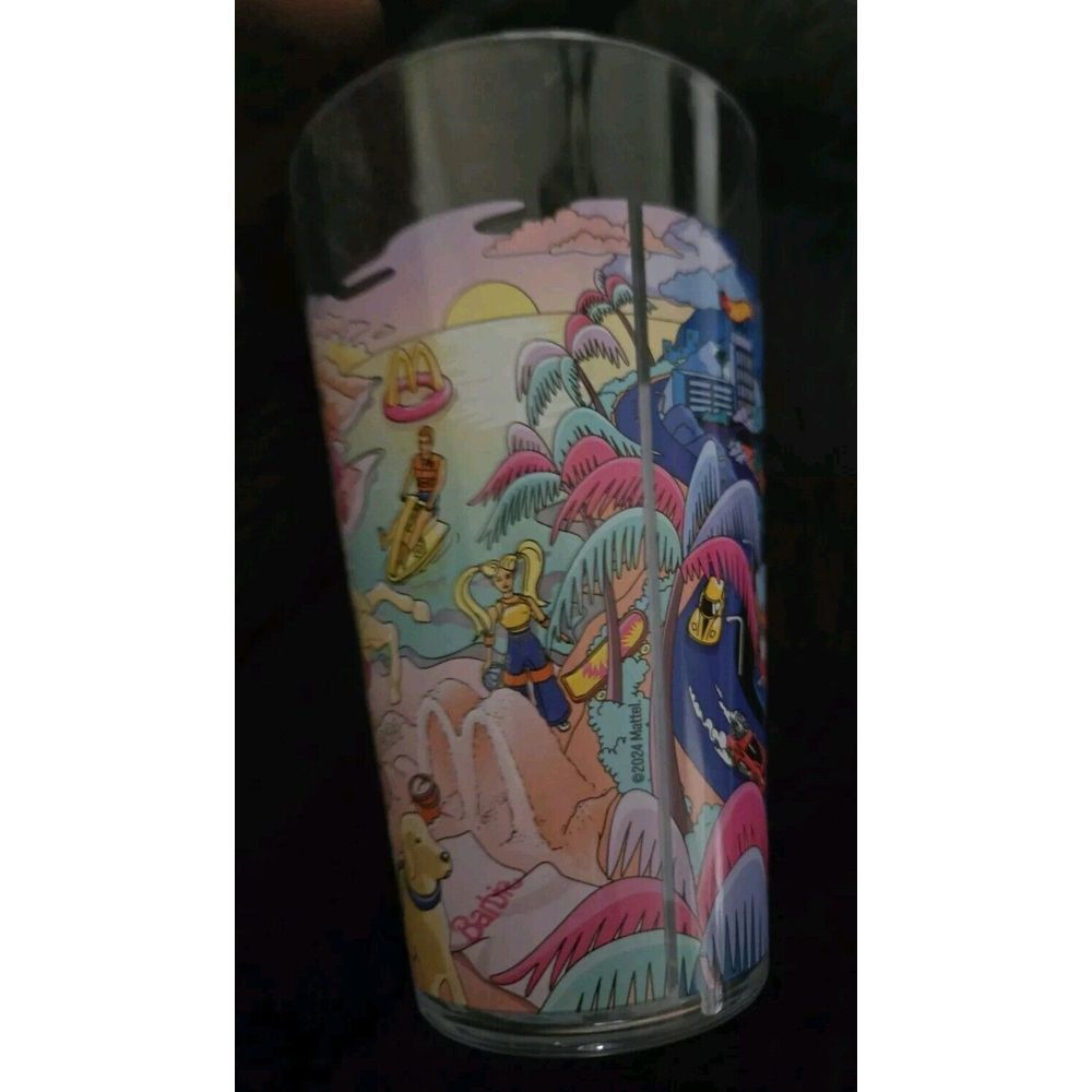McDonald's 2024 Collector's Edition Cup Barbie Hot Wheels Plastic Tumbler - Picture 2 of 6
